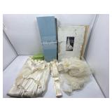 Old dress and veil. Montgomery ward box marked