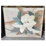Large signed Lee Reynolds floral Artwork. Approx