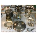 Assorted Tea pots, Ice bucket, champagne chiller,