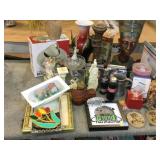 Collectible Soda Bottles and Household Decor.