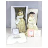 2 Ashton Drake collector dolls.