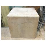 Wood pedestal, 18x18x18in
