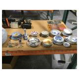 Assorted China, ceramic figurines and more.