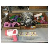 Assorted legos, Rocket Boom Bubble Gun, and more