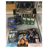 Assorted VHS tapes and DVDs. Alien, The God