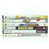 6 XBox360 game disks. Assorted