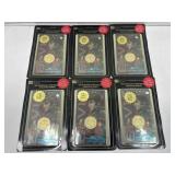 6 SCCS Elvis commemorative token sets.