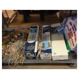 2 Table Top Tiki Huts in Box, Luau Limbo Game,