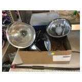 Igloo plastic cooler, Heat lamps, and Husky drain