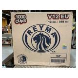 New Case of 1,000 Clear/Transparent 12 Oz. Cups.
