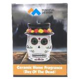 Day of the Dead skull wax/fragrance warmer lamp.