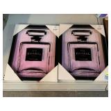 2 New Chanel Hanging Glass Decor.