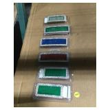 6 Programmable LED scrolling Belt Buckles