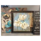 3 assorted Wall Art. Earth Tones. Largest approx