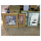 4 framed wall art. Tallest approx 18x13 in