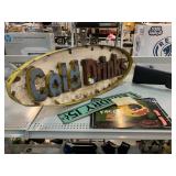 Assorted Metal Drink Sings. Largest approx. 35