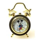 Vtg Disney Mickey Mouse Miniature Clock