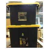 2 Heavy Duty Storage Containers with Lids.