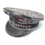 Glam Captain bejeweled hat.