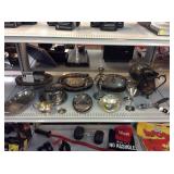 Assorted Silver-Plated Items.