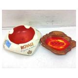 Vtg Ceramic Ashtrays. Magic Mountain California