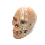 Carved Stone Skull 4in H