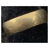 14k Gold Ring Band, Tw 3.5g, Sz 8.75
