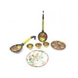 Russian folk art ladles/spoons, hand-painted