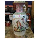 Chinese Porcelain Famille Rose Vase 24in