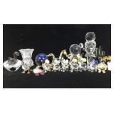 Asstd glass figurines