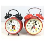 2 Disney Quartz Alarm Clocks