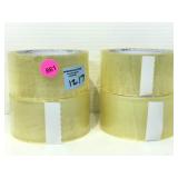 4 New rolls clear packing/shipping tape