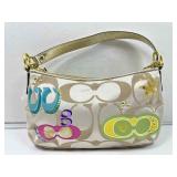 NWT Coach Gold Signature Demi Shoulder Bag