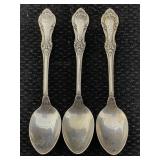 Vtg Sterling Silver 3 Spoons, Tw 32g By