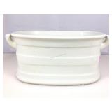 Vtg Ironstone foot bath 8x12x20