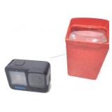 GoPro mini camera & vtg slide viewer