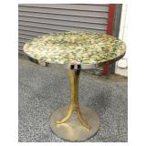 Round table w/Green/Gold/Silver colors from high