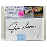Jim brown autographed card