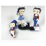 3 The Danbury Mint, Betty Boop figurines, 1 needs