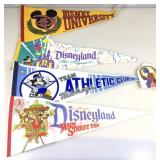 5 Disney Pennants. Largest approx 29.5 in L