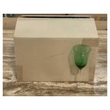 Case of 12 - 10.5oz - New - Green Water Goblets