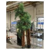 2-9ft Tall faux palm trees