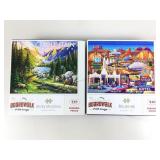 2 Mini puzzles, Rte 66 & Rocky Mtn