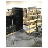 Metal 5ft tall clothing rack, adjustable height