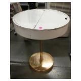 Oh Joy! Round side table with flip top storage,