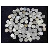 100-90% Silver Mercury & Roosevelt Dimes