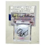 George Lopez autographed golf ball
