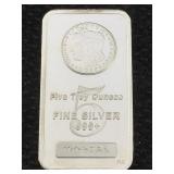 5ozt Silver Bar Made In Usa