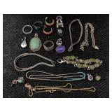 Sterling Silver Jewelry, Tw 84.4g