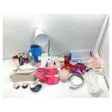 Cirque Du Soleil scarf, LED lamp, cosmetics &